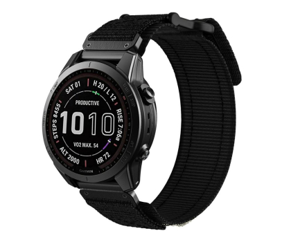 Pasek i akcesoria do zegarków TECH-PROTECT Scout Pro do Garmin Fenix (26mm) Black 5906302309283